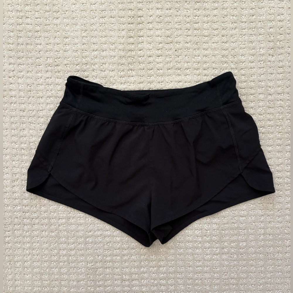 Forever 21 Black Athletic Shorts with Back Zipper Pocket